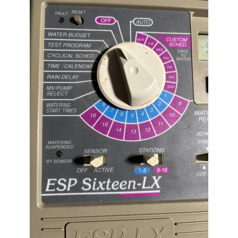 Rain Bird ESP Sixteen-LX 16 Station Sprinkler Controller Outdoor ESP-16LXI Gray